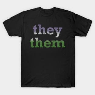 Genderqueer They Them Waves T-Shirt